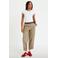 Cache Cache straight regular waist cropped broek grijsgroen