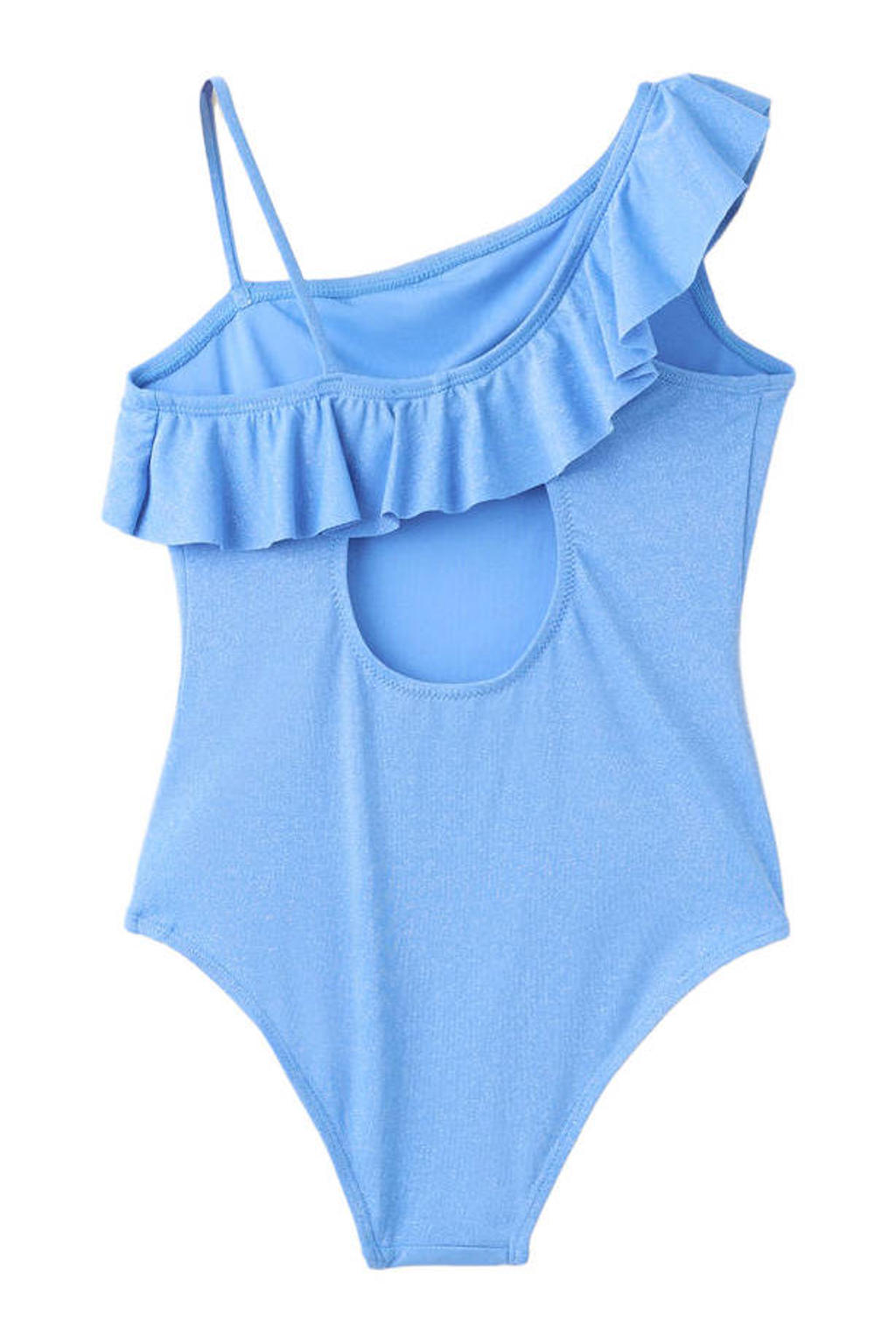 Mango Kids one shoulder badpak blauw