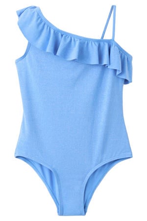 one shoulder badpak blauw
