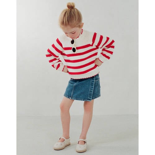 Mango Kids espadrille sandalen wit – zand/wit