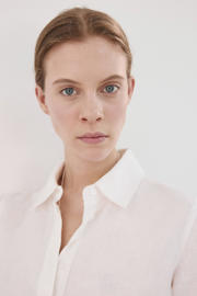 thumbnail: Mango linnen blouse wit