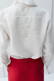 thumbnail: Mango linnen blouse wit