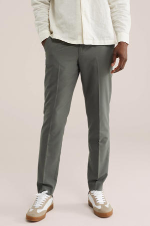 slim broek donkergroen