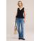 WE Fashion peplum top zwart