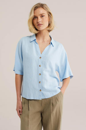 blouse lichtblauw