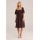 WE Fashion zomerjurk donkerbruin