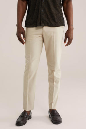 slim broek beige