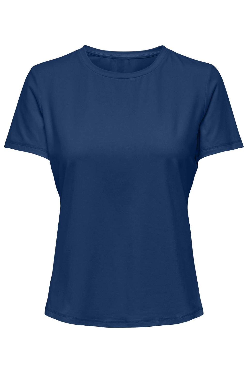 Donkerblauwe dames ONLY PLAY sportshirt Onpfont Life On Ss Reg Tee van polyester met korte mouwen