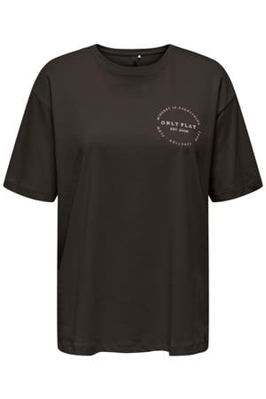 sportshirt Onppica- donkerbuin