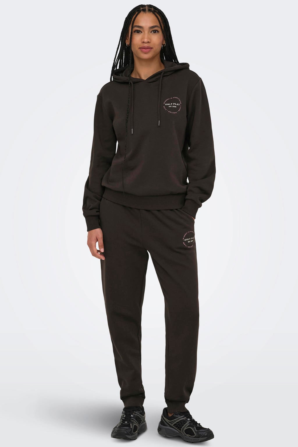 ONLY PLAY joggingbroek Onpcava bruin