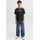 JACK & JONES JUNIOR T-shirt met backprint - antraciet