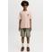 JACK & JONES JUNIOR rechtvallend T-shirt met backprint - oranje