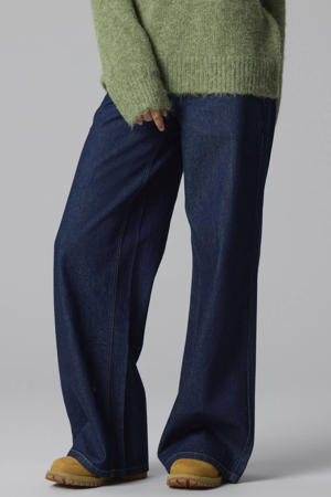 NLFBIRM low wide leg jeans - donkerblauw