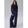 LMTD NLFBIRM low wide leg jeans - donkerblauw