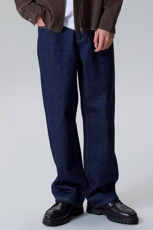 NLFBIRM loose fit jeans - donkerblauw denim