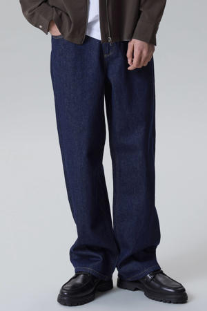 NLFBIRM loose fit jeans - donkerblauw denim