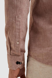 thumbnail: Vanguard regular casual overhemd met linnen oudroze