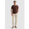 Vanguard regular gestreept T-shirt roodbruin