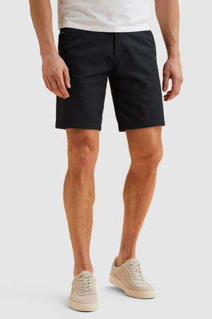 BOSS Orange Korte slim fit chino met ceintuurlussen in ecru online kopen | P&C