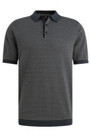 thumbnail: Vanguard regular polo gebreid donkerblauw