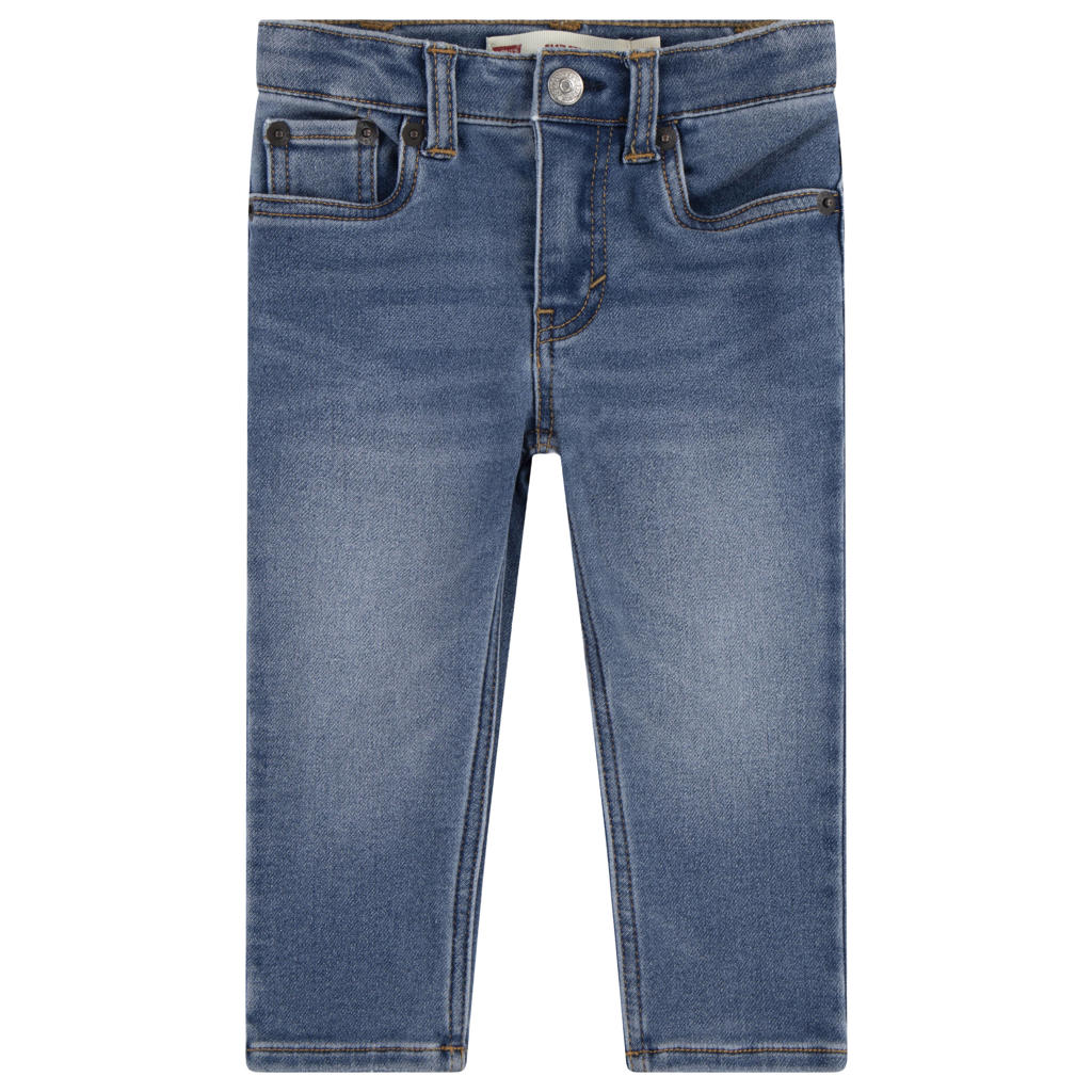 Medium blue denim jongens Levi's Kids 514™ Straight fit jeans van denim met effen