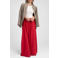 Fifth House viscose a-lijn maxi rok met plooien - rood