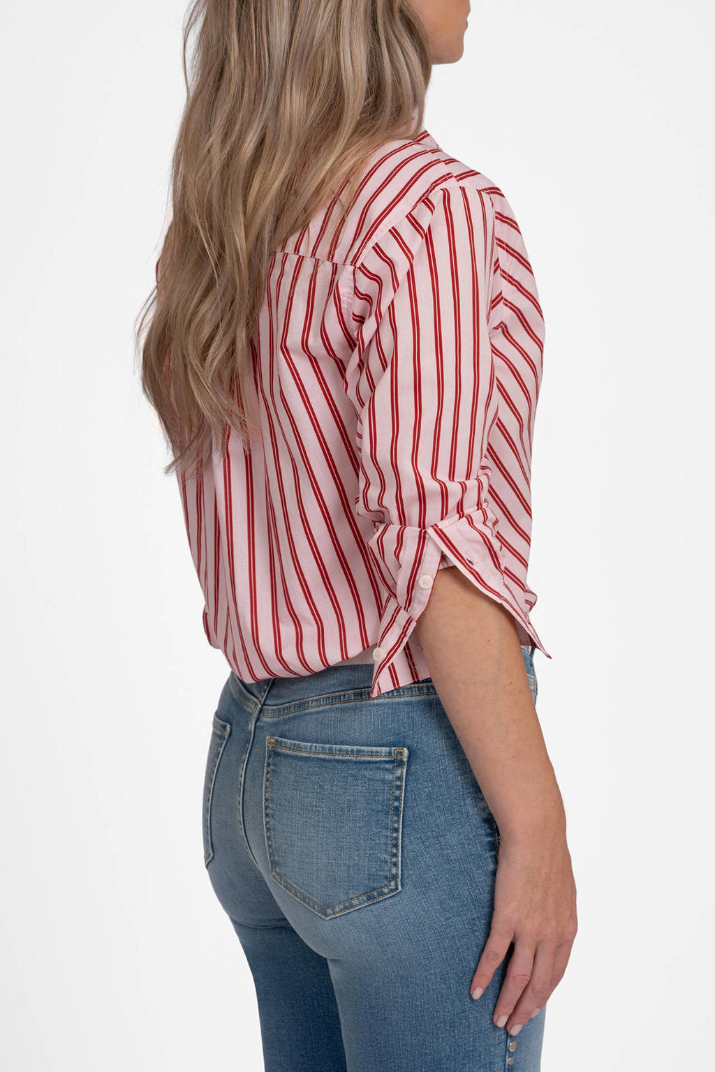Fifth House gestreepte blouse - lichtroze