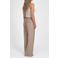Fifth House viscose straight leg broek - beige