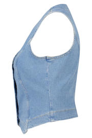 thumbnail: MS Mode gilet light blue denim