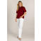 Ivy Beau top sweat donkerrood