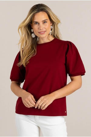 top sweat donkerrood