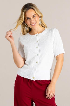 gebreid vest wit