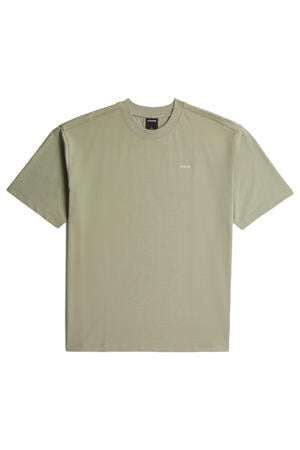 relaxed T-shirt met backprint groen
