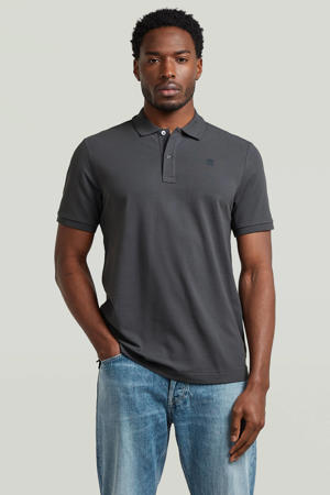 slim polo antraciet