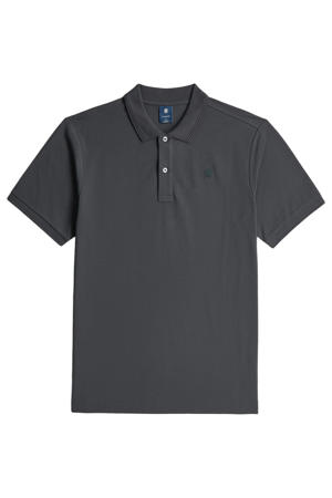 slim polo antraciet