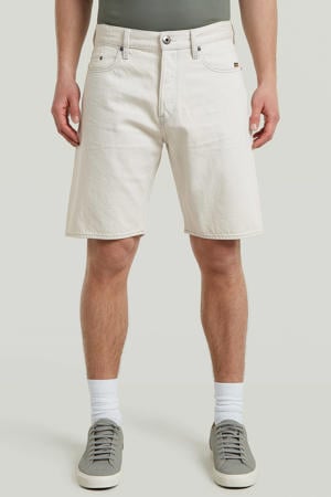 Dakota regular fit denim short - ecru
