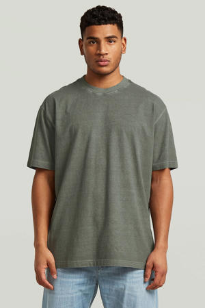 relaxed T-shirt grijsgroen