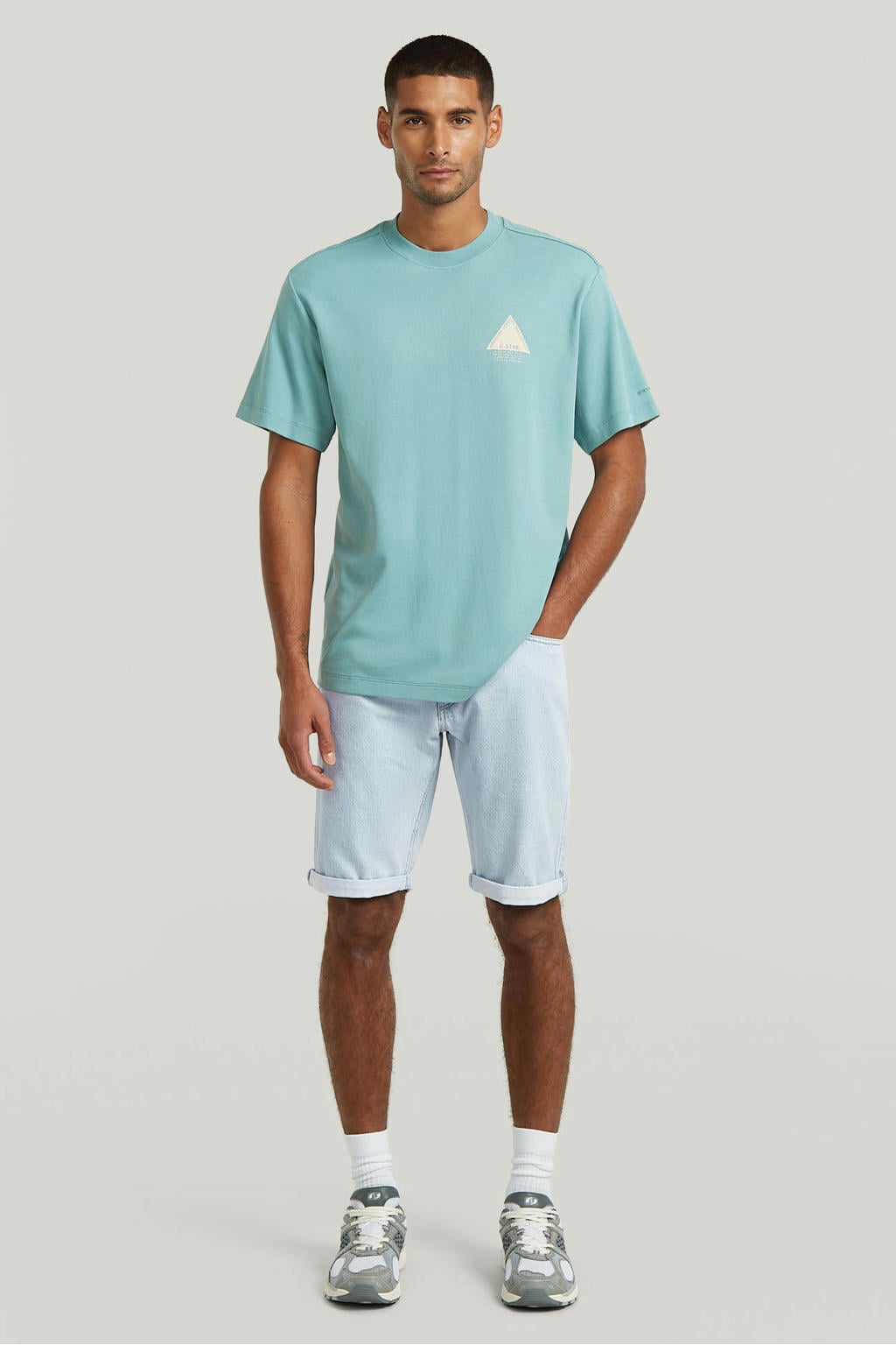 G-STAR denim regular short MOSA blauw