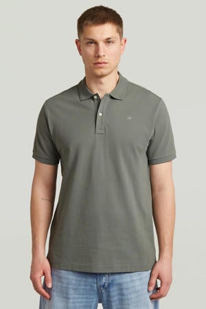 slim polo groen