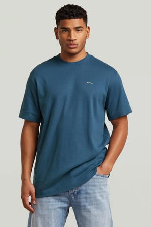 regular T-shirt blauw