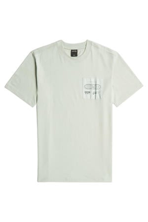 regular fit T-shirt met print - lichtgroen