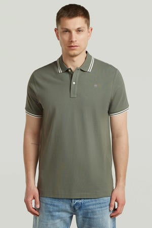 slim polo groen