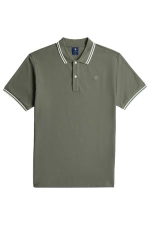 slim polo groen