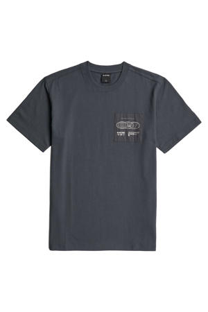regular fit T-shirt met print - petrol