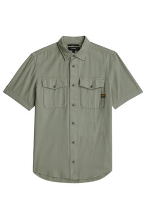 slim casual overhemd groen