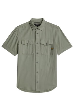 slim casual overhemd groen