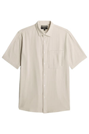 regular casual overhemd beige