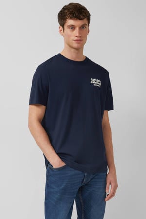 regular T-shirt donkerblauw