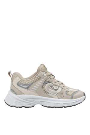 sneakers zand/zilver/wit