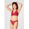 Moodies Undies licht absorberende kanten menstruatiestring rood